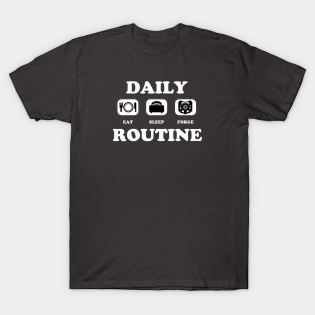 Daily Routine T-Shirt by Ducain23